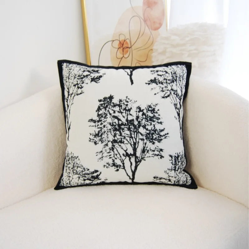Axyaa Velvet Pillowcase: Chinese Ancient Style Retro Sofa Decor Cushion Cover