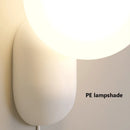 Axyaa Modern Black White LED Bedside Wall Lamp for Minimalist Living Room