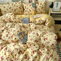 Axyaa Soft Skin-friendly Bedding Set with Duvet Cover, Bedsheet, Pillowcases