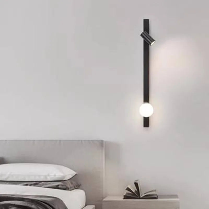 Axyaa Nordic Copper LED Wall Lamp for Customized Hotel Living Room