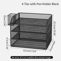 Axyaa Multi-Layer File Rack & Desk Organizer for Office, Bookshelf & Document Storage