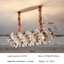 Axyaa Luxury Crystal Chandelier: Modern Gold Bedroom Living Room Lighting Fixtures