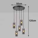 Axyaa Crystal Chandelier | Luxury Living Room & Bedroom Pendant Light