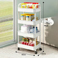 Axyaa Rolling Trolley Clothes Storage Locker with Wheels - Small Laundry Organizer