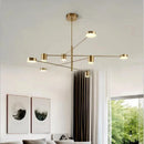 Axyaa Adjustable LED Ceiling Chandelier for Modern Living Room, Bedroom, Dining Room, Office