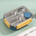 Axyaa Stainless Steel Bento Box: Divided Leakproof Lunch Container for Food Storage