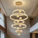 Axyaa Crystal Chandelier Pendant Light for Living Room, Bedroom, Ceiling - Luxury Indoor Lighting
