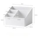 Axyaa Desktop Storage Box: Multifunctional Plastic Organizer for Home, Office, and Cosmetics