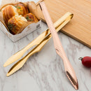 Axyaa Stainless Steel BBQ Tongs with Non-Slip Handle for Home Cooking