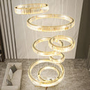 Axyaa Luxury Crystal Chandelier Modern LED Lighting for Bedroom, Dining, and Staircase