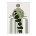 Boho Abstract Geometry Arch Line Leaves Wall Art Canvas Painting Posters Axyaa Modern Wall Pictures Home Decor
