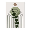 Boho Abstract Geometry Arch Line Leaves Wall Art Canvas Painting Posters Axyaa Modern Wall Pictures Home Decor