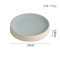 Axyaa Ceramic Cylindrical Plate Set Ideal for Pasta, Desserts, Snacks, Steaks, Sushi, and Molecular Cuisine