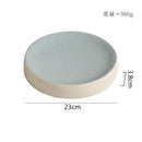 Axyaa Ceramic Cylindrical Plate Set Ideal for Pasta, Desserts, Snacks, Steaks, Sushi, and Molecular Cuisine