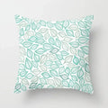 Axyaa Mint Green Geometric Print Lumbar Pillowcase
