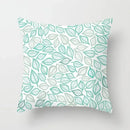 Axyaa Mint Green Geometric Print Lumbar Pillowcase