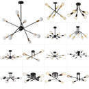 Axyaa Nordic Sputnik Ceiling Chandelier Semi Flush Mount LED Lighting Fixture