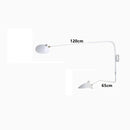Axyaa Modern Black Adjustable Led Wall Lamp Vintage Industrial Rotatable Wall Lights