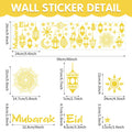 Muslim Eid Stickers Set for Festive Decor- Axyaa Islamic Eid Al Adha Lantern Moon Theme