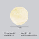 Axyaa Nordic Moon Round Led Chandelier: Elegant Home Lighting Fixture for Living Room & Bedroom