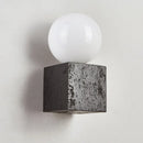 Axyaa Black Cave Stone LED Wall Sconce Modern Bedside Reading Lamps