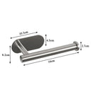 Axyaa Self Adhesive Stainless Steel Paper Holder for Kitchen Wall Storage