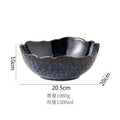 Axyaa Flame-Killed Ceramic Fruit Salad Bowl, Irregular Shape, Molecular Cuisine Tableware