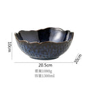 Axyaa Flame-Killed Ceramic Fruit Salad Bowl, Irregular Shape, Molecular Cuisine Tableware