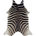 Axyaa Cow Print Faux Hide Rug: Zebra Design Durable Carpet for Home Decor