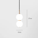 Axyaa Double Ball Glass Pendant Lights for Home Decor