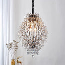 Axyaa Modern Crystal Chandelier Pendant Light for Home Living Room and Coffee Bar