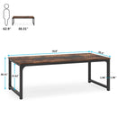 Axyaa Executive Office Workstation Desk - 70.8" Modern Computer Table for Study and Work