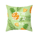 Axyaa Summer Fruit Polyester Cushion Cover - Small Fresh Tropical Plants Pillowcase