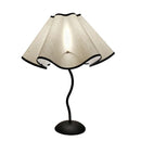 Axya Vintage Wiggle Lamp with Petal Shade and Metal Base, E14/E27 Bulb Options