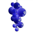 Axyaa Orange Glass Grape Ball Chandeliers: Elegant Villa Hotel Decor