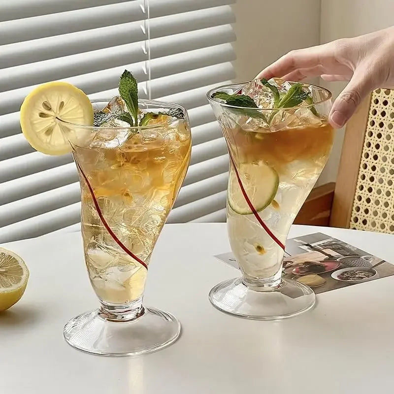 Axya Glass Juice Cold Drink Creative Cup Set