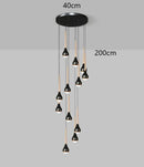 Axyaa Pendant Light: Modern LED Chandelier for Indoor Dining Room Lighting