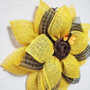 Axyaa Sunflower Bee Wreath 3D Wall Hanging Ornament – Festive Home Decoration
