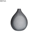 Grey Glass Vase with Artificial Flowers by Axyaa for Elegant Home Decor