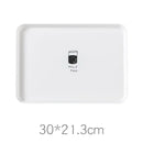 Axyaa Green Plastic Food Tray for Kitchen and Hotel Dessert Serving