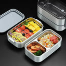 Axyaa 304 Stainless Steel Insulated Lunch Box Microwave Safe for Students at Work