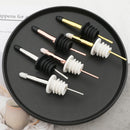 Axyaa Stainless Steel Bottle Pourer Stopper Set