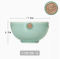 Axyaa Zodiac 4.5-inch Celadon Rice Bowl - Creative Twelve Chinese Zodiac Ceramic Tableware