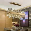 Axyaa Retro Crystal Pendant Light - Elegant and Stylish Stainless Steel Lamp