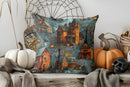 Axyaa Halloween Skeleton Dancers Pillow Cover for Sofa, Bedroom, Car