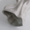 Axyaa Cream Ceramic Vase for Dry Flowers - Minimalist Living Room Decor
