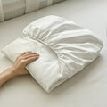 Axyaa Elastic Brushed Polyester Fitted Sheet Set + Pillowcase for Single Double Bed