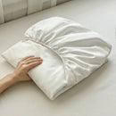 Axyaa Elastic Brushed Polyester Fitted Sheet Set + Pillowcase for Single Double Bed