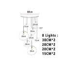 Axyaa Nordic Lava LED Pendant Lights Indoor Lighting Chandelier Kitchen Loft Decor