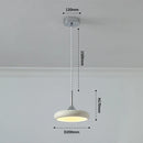 Axyaa White Flying Saucer Pendant Light - Modern LED Droplight for Home & Restaurant